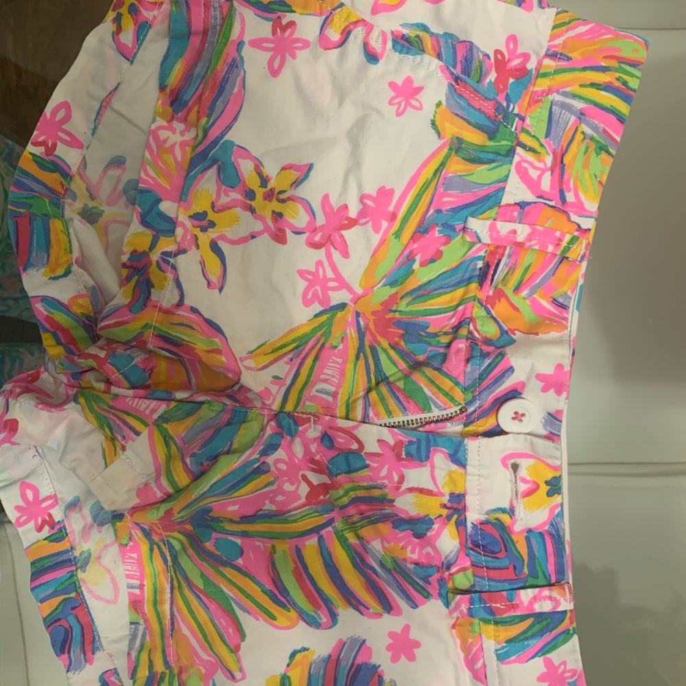 Lilly Pulitzer Women's Tropical Print Shorts - Pink, Yellow, Green